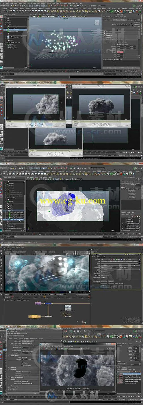 Maya云雾流体粒子特效制作视频教程第三季 The Gnomon Workshop Introduction to Ma...的图片1