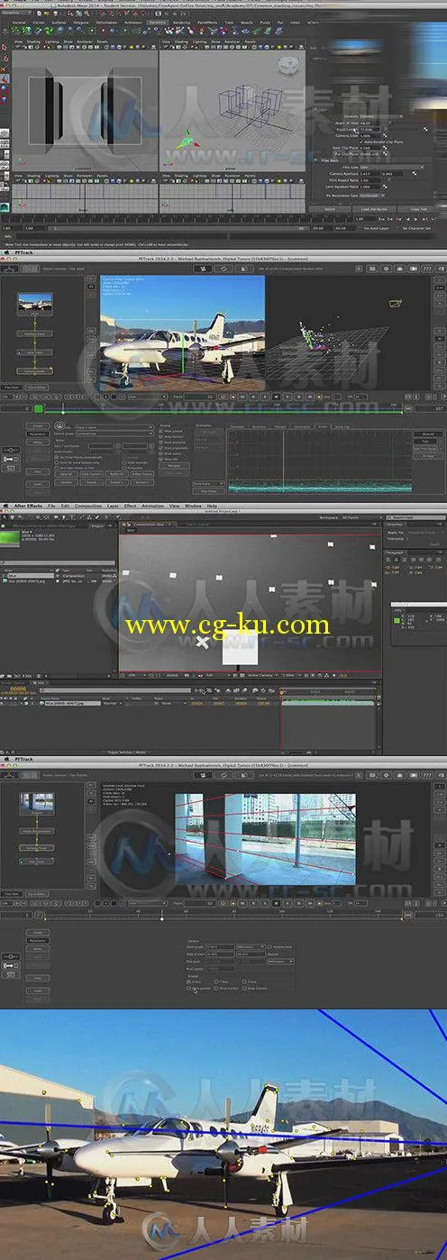 PFTrack与Maya镜头跟踪问题解析视频教程 Digital-Tutors Solving Common Issues wi...的图片1