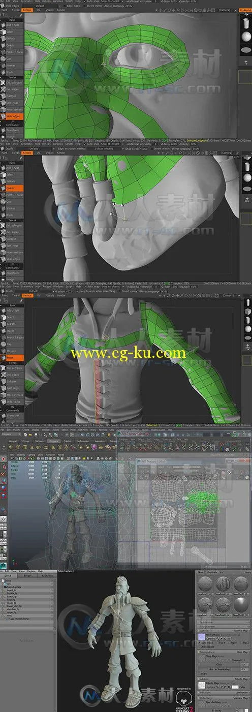 Zbrush角色贴图材质应用技巧视频教程第一季 3DMotive Stylized Character Texturin...的图片1