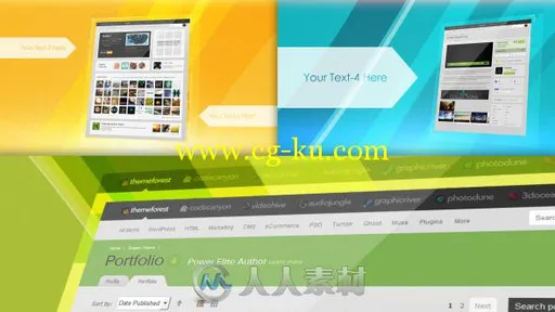 网站网页展示动画AE模板 Videohive Website Presentation 6559840的图片1