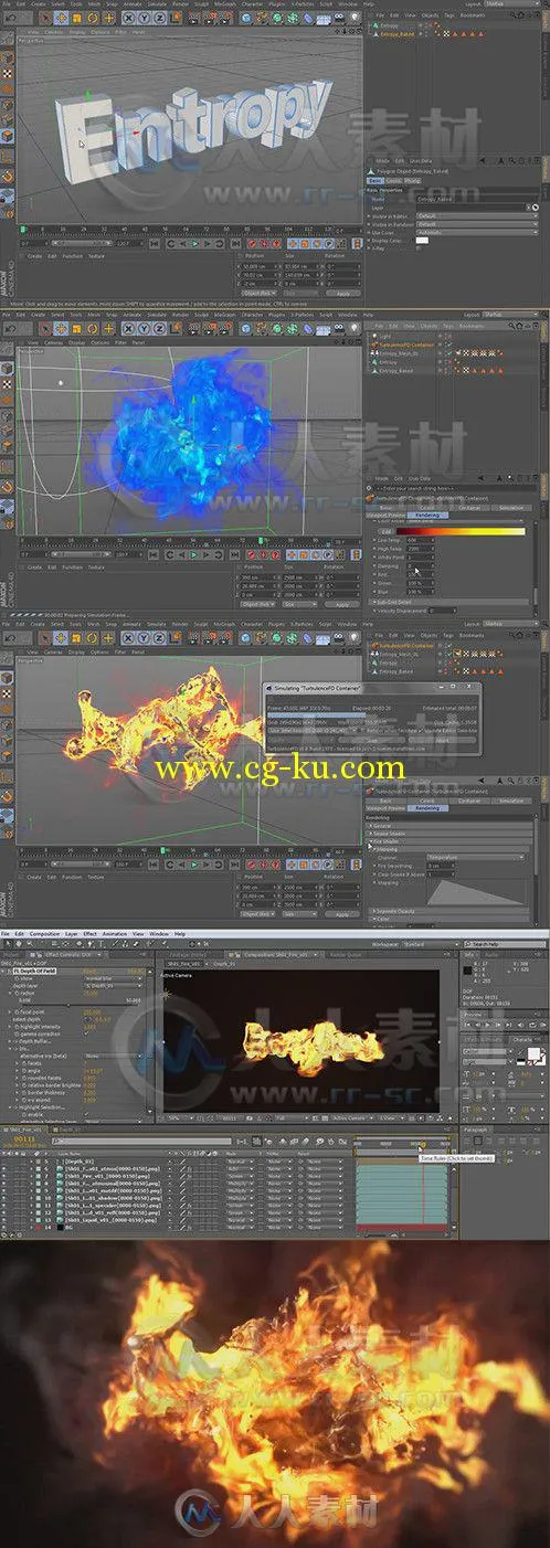 C4D与TurbulenceFD火焰Logo演绎特效动画制作视频教程 Digital-Tutors Creating a D...的图片1