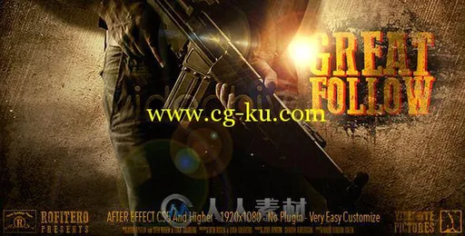 超酷影视级预告片包装动画AE模板 Videohive Great Follow 7693075的图片2