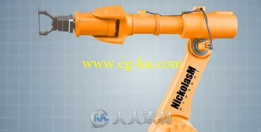 机器手臂展示动画AE模板 Videohive Industrial Robot 757308的图片1