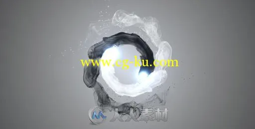 淡雅黑白水墨粒子Logo演绎动画AE模板 Videohive Orb YinYang Logo Reveal 633702的图片1