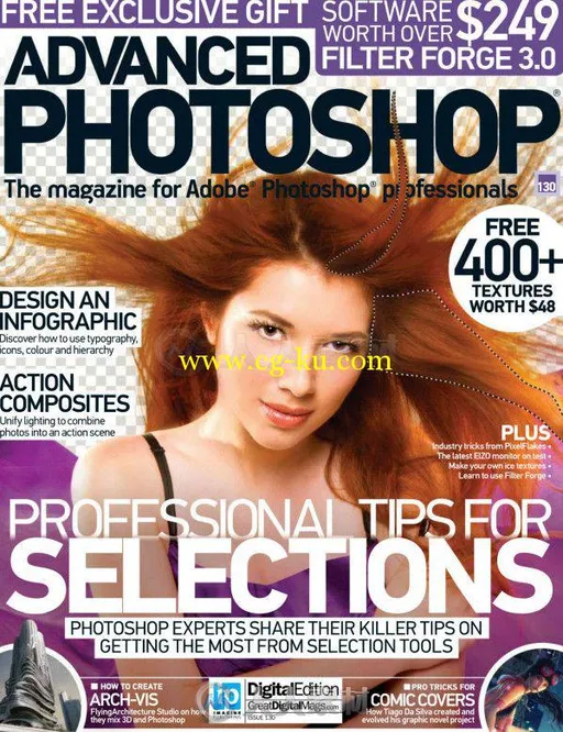 Photoshop高端杂志2015年总第130期 Advanced Photoshop Issue 130 2015的图片1