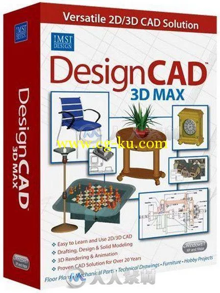 IMSI DesignCAD三维建模和2D制图软件V24版 IMSI DesignCAD 3D Max v24的图片1