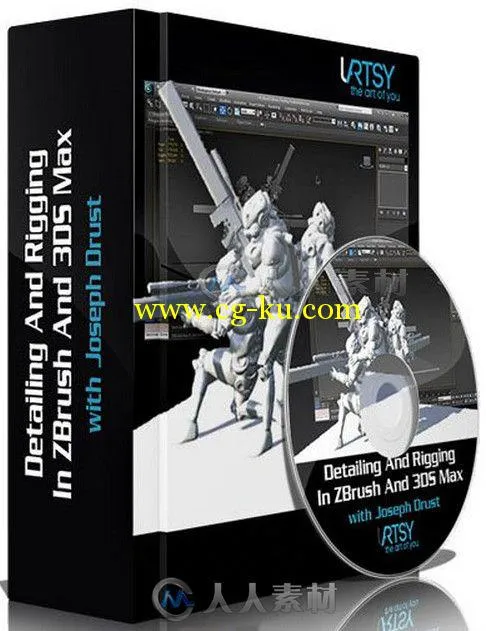 ZBrush与3dsmax游戏角色制作训练视频教程 ZBrushworkshops Detailing And Rigging ...的图片1