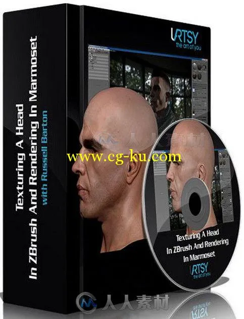 ZBrush人物头部贴图制作完整训练视频教程 ZBrushworkshops Texturing A Head In ZB...的图片1