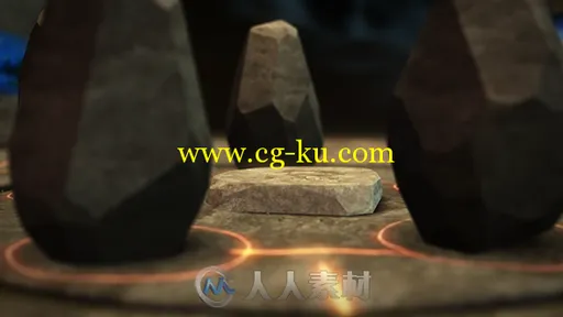 远古巨石展示动画AE模板 Videohive Ancient Prophecy 6925197的图片1