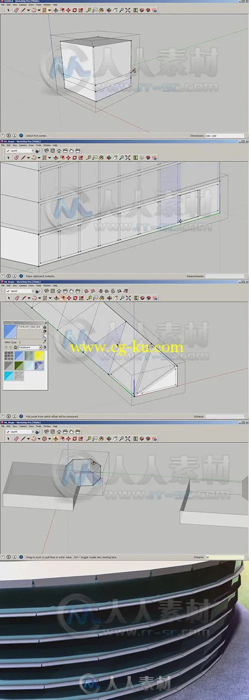 SketchUp建筑概念集结技术训练视频教程Digital-Tutors Conceptual Massing Techniq...的图片1