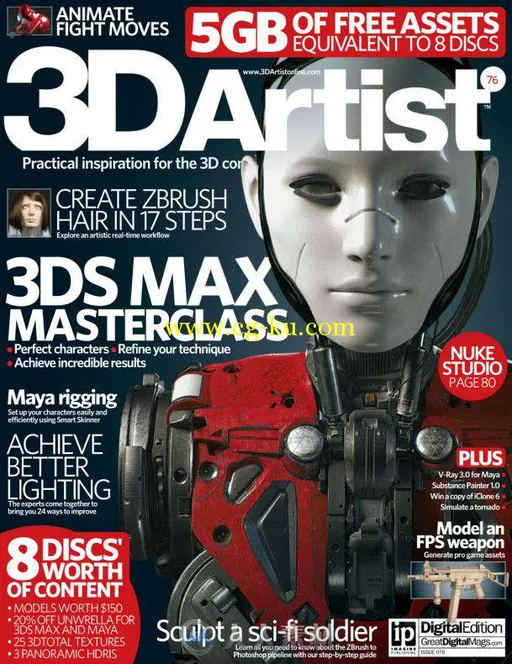 3D艺术家书籍杂志第76期 3D Artist Issue 76 2015的图片2