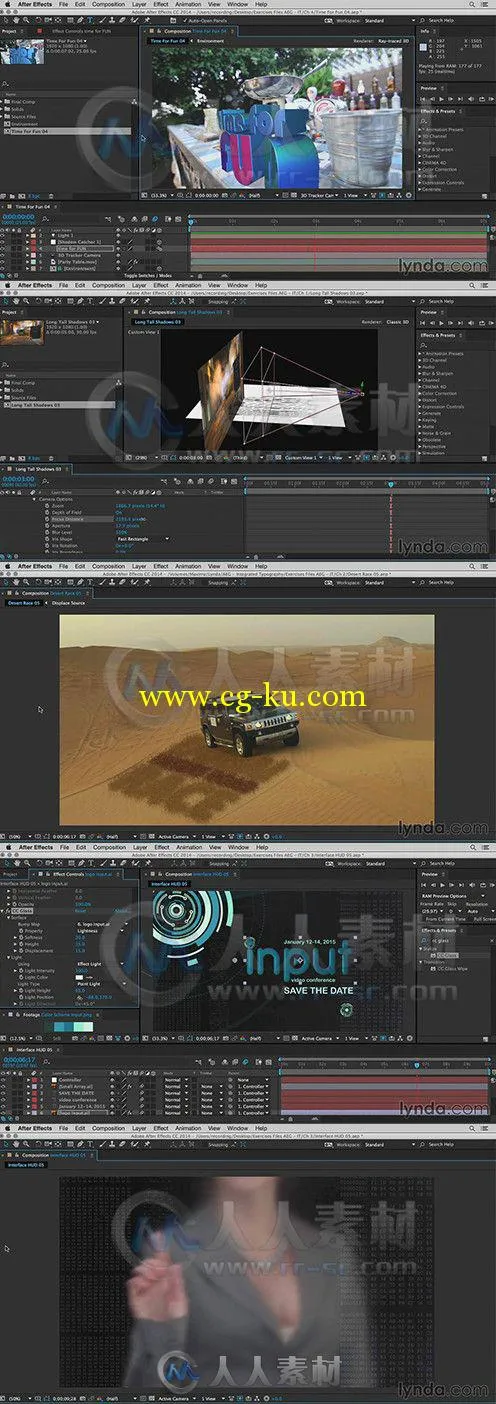 AE三维文字真实本融入特效视频教程 After Effects Guru Integrating Type into Video的图片1