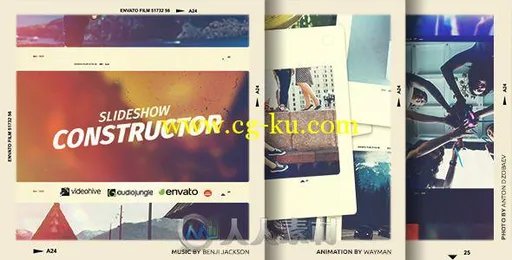 震撼影视级展示动画AE模板 Videohive Slideshow Constructor 9810037的图片2