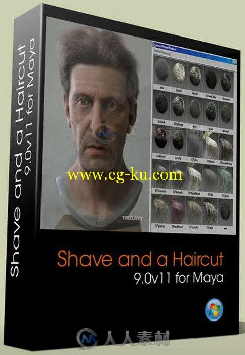 JoeAlter Shave A Haircut头发毛皮Maya插件V9.0v11版 JoeAlter Shave and a Haircu...的图片1