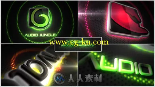 超酷霓虹灯Logo演绎动画AE模板 Videohive Neon Vegas Lights Logo Reveal 4523365的图片1