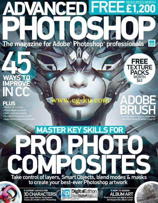 Photoshop高端杂志2015年总第131期 Advanced Photoshop Issue 131 2015的图片1