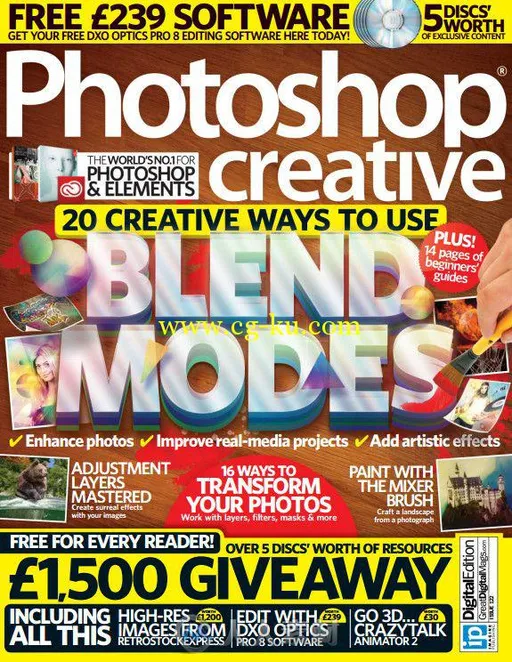 Photoshop创意杂志2014年第122期 Photoshop Creative Issue 122 2015的图片1