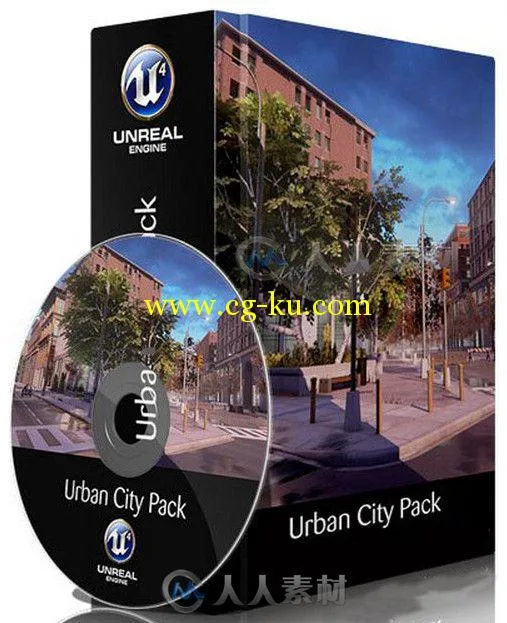 虚幻游戏引擎拓展资料包-大型城市 Unreal Engine 4 Marketplace Urban City Pack的图片1