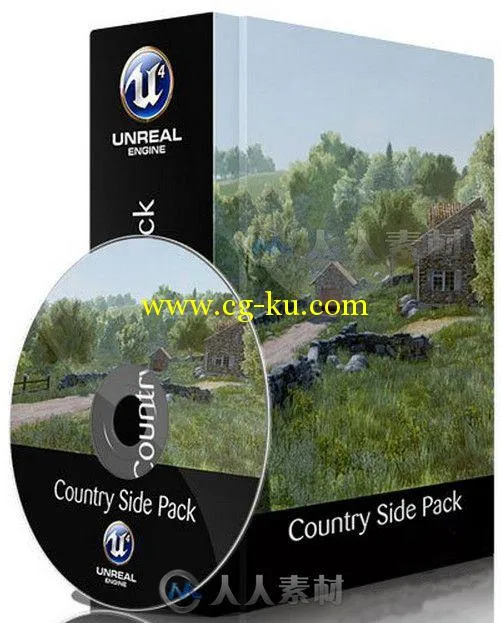 虚幻游戏引擎扩展资料-乡村小屋 Unreal Engine 4 Marketplace Country Side Pack的图片1