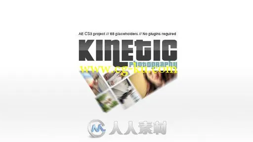 轻松展示相册动画AE模板 Videohive Kinetic Photography 9853476的图片1