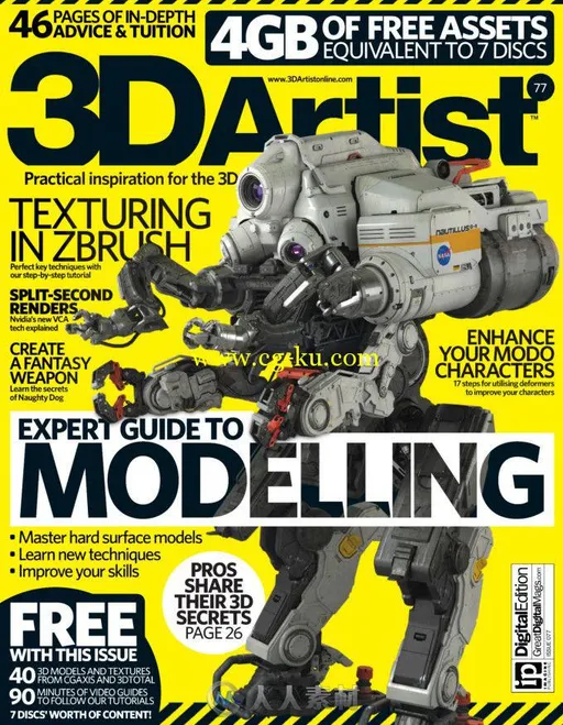 3D艺术家书籍杂志第77期 3D Artist Issue 77 2015的图片2