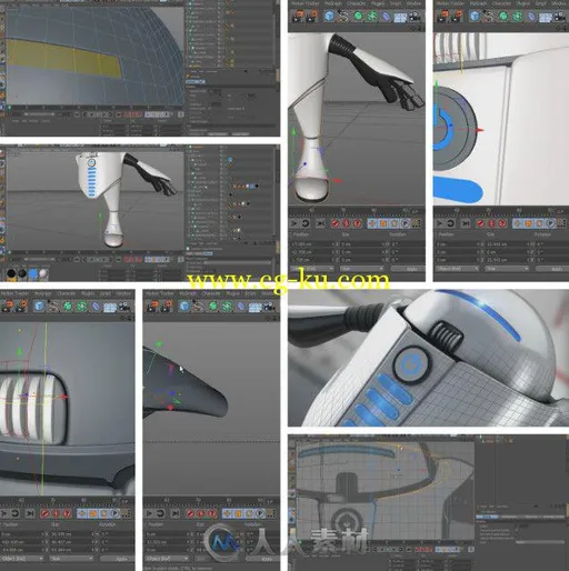 C4D建模技术训练视频教程 Digital-Tutors Introduction to Modeling in CINEMA 4D的图片1