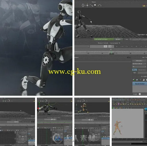 MotionBuilder与Maya角色关键帧动画制作视频教程 Digital-Tutors Blending Between...的图片1