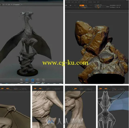 ZBrush猛龙数字雕刻艺术视频教程 The Gnomon Workshop Sculpting a Dragon with ZB...的图片1