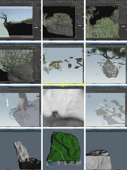 3D-Coat与Houdini树木植物场景制作视频教程 cmiVFX Speedtree Collections With 3D...的图片1