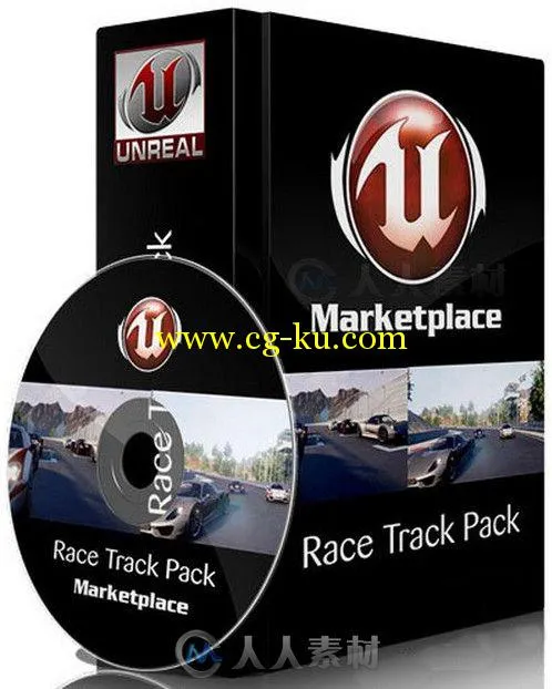 虚幻游戏引擎扩展资料 - 赛车游戏场景 Unreal Engine 4 Marketplace Race Course的图片2