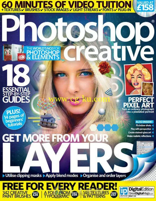 Photoshop创意杂志2015年第123期 Photoshop Creative Issue 123 2015的图片1