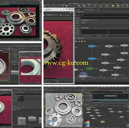 Houdini齿轮动画实例训练视频教程 Rohan Dalvi Gears of Houdini Parts 1-2的图片1