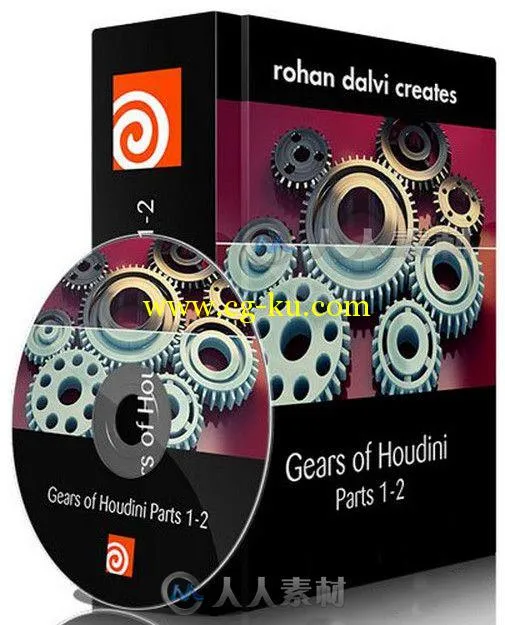 Houdini齿轮动画实例训练视频教程 Rohan Dalvi Gears of Houdini Parts 1-2的图片2