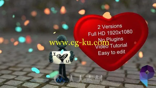 爱的告白展示动画AE模板 Videohive I love You 10272287的图片2