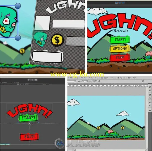 Unity游戏UI元素制作训练视频教程 Digital-Tutors Creating UI Elements for Games...的图片1