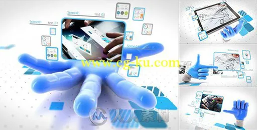 弹指网络展示动画AE模板 Videohive Catch your network 9128020的图片2