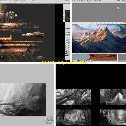 创造性氛围环境绘画制作视频教程 CGMA Fundamentals for Creative Environment Design的图片1