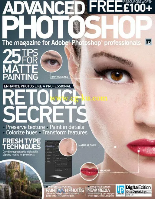 Photoshop高端杂志2015年总第132期 Advanced Photoshop Issue 132 2015的图片2