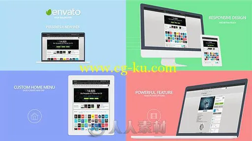 网站展示动画AE模板 Videohive Website Presentation 7702470的图片2