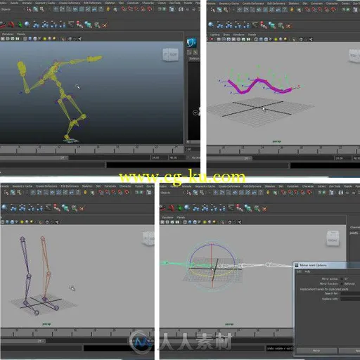 Maya骨骼关节控制基础入门训练视频教程 CGcircuit Joints and IK Handles的图片1