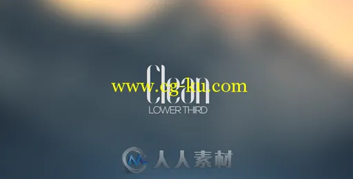 精致下横栏动画AE模板 VideoHive Clean Lower Third 10338608的图片1