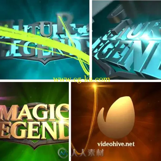 传奇电影Logo演绎动画AE模板 VideoHive Legends Cinematic Logo Reveal 10471874的图片1