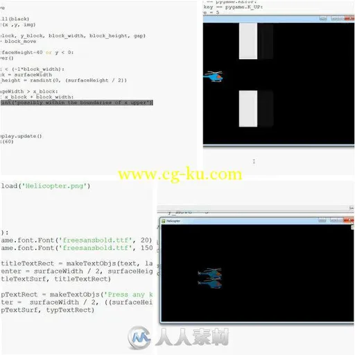 Python飞飞鸟游戏制作视频教程 CGcircuit Python Game Development的图片1