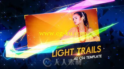 时尚轨迹展示动画AE模板 Videohive Light Trails 9491772的图片2