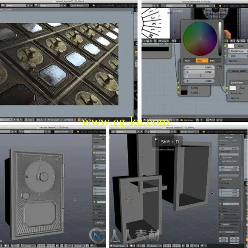 Blender复古邮箱制作训练视频教程 CGCookie Blender Creating a Wall of Mailboxes的图片1