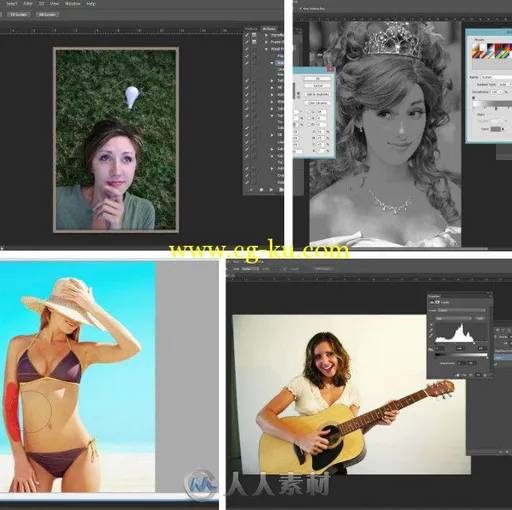 Photoshop人物肖像调色润色技术视频教程 Udemy Photoshop Portrait Retouching Eff...的图片1