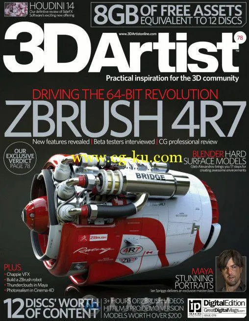 3D艺术家书籍杂志第78期 3D Artist Issue 78 2015的图片1