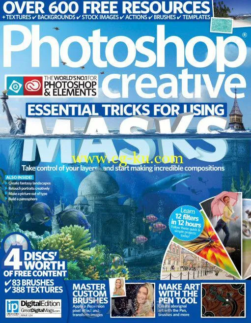 Photoshop创意杂志2015年第124期 Photoshop Creative Issue 124 2015的图片1