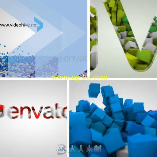 多彩盒子Logo演绎动画AE模板 Videohive Logo Box 7430675的图片1