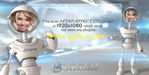 机器真人秀展示动画AE模板 Videohive I Robot 7614140的图片2